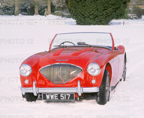 1956 Austin Healey 100 M. Artist: Unknown.