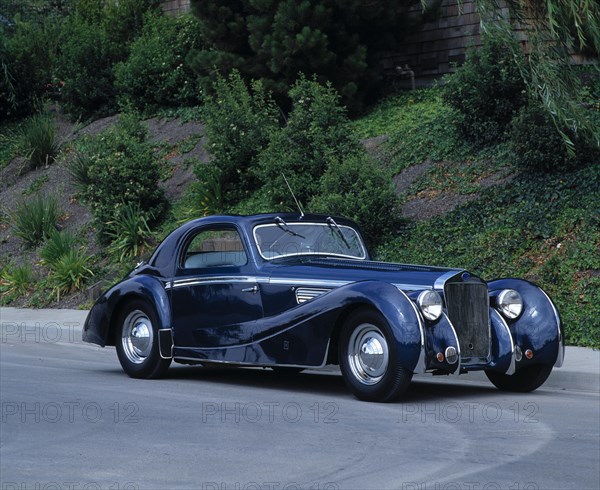 1937 Delage D8. Artist: Unknown.