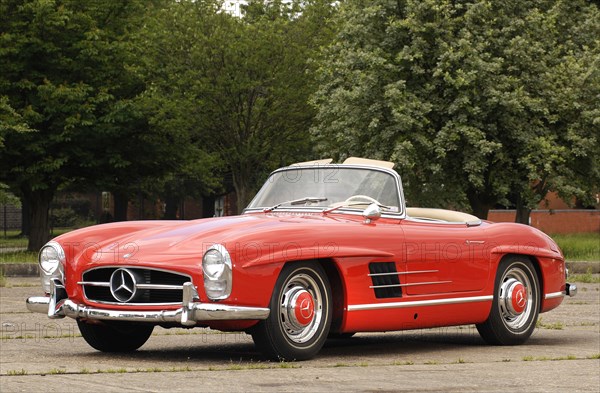 1961 Mercedes Benz 300SL Artist: Unknown.