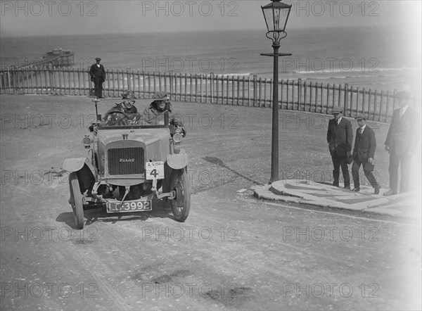 Pilot car at the seaside. Artist: Bill Brunell.