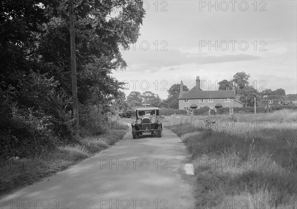 Humber Snipe taking part in a First Aid Nursing Yeomanry trial or rally, 1931. Artist: Bill Brunell.