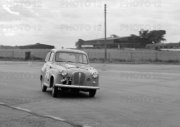 Austin A35 at 750 MC 6 hour relay race Silverstone 1957 Artist: Unknown.