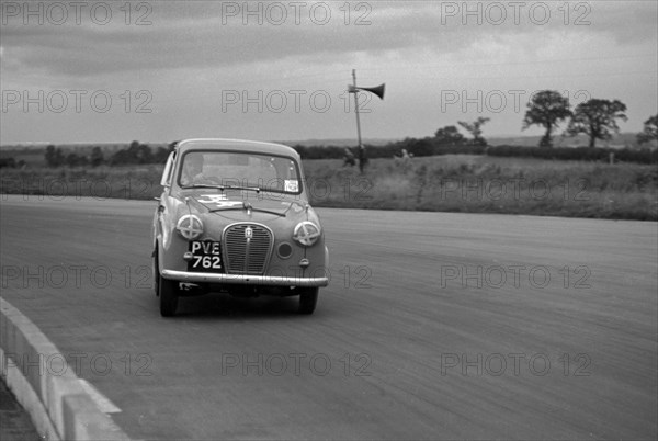 Austin A35 at 750 MC 6 hour relay race Silverstone 1957 Artist: Unknown.