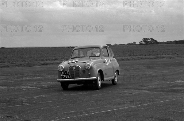 Austin A35 at 750 MC 6 hour relay race Silverstone 1957 Artist: Unknown.