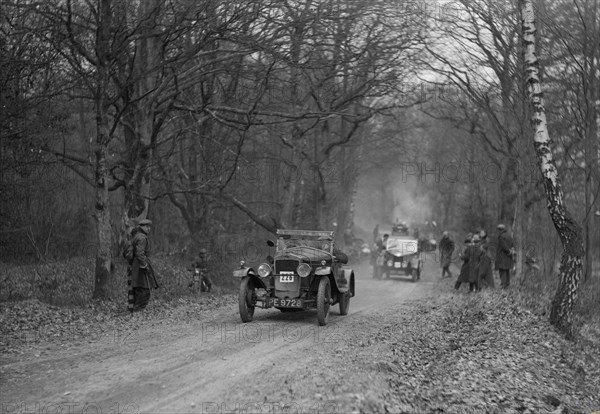 Frazer-Nash competing in the Sunbeam Motor Car Club Bognor Trial, 1929. Artist: Bill Brunell.