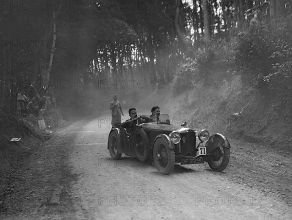 Frazer-Nash 2-seater taking part in a motoring trial, c1930s. Artist: Bill Brunell.