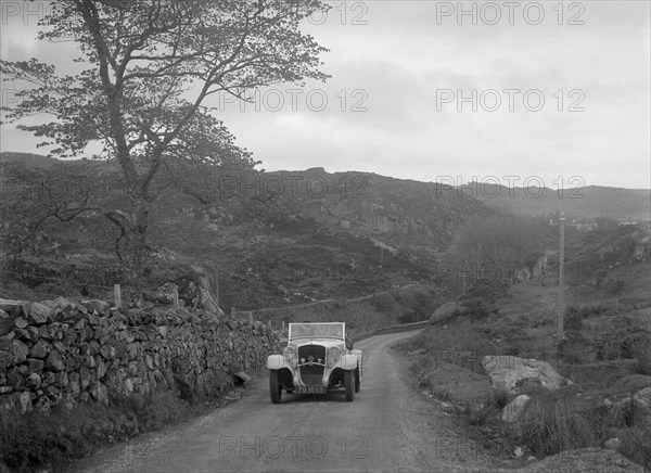 Essex Terraplane of J Esson Gibson competing in the RSAC Scottish Rally, 1934. Artist: Bill Brunell.