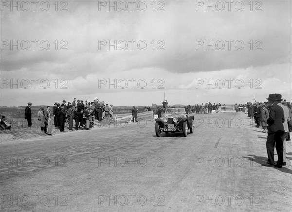 Riley Imp 2-seater of CA Richardson competing in the RSAC Scottish Rally, 1934. Artist: Bill Brunell.