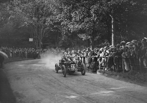 Vauxhall TT of Matthew Park competing in the MAC Shelsley Walsh Hillclimb, Worcestershire, 1923. Artist: Bill Brunell.