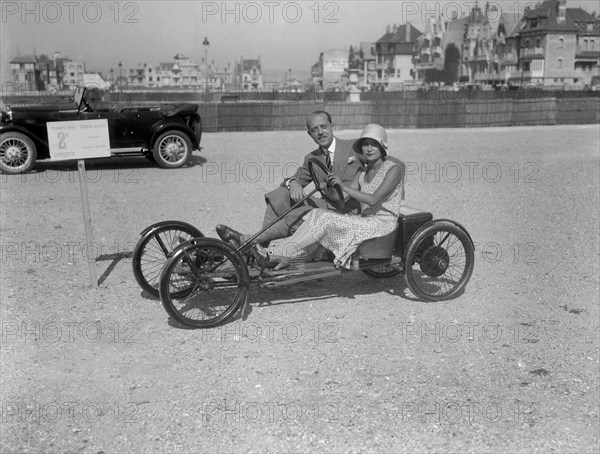 Auto Red Bug electric buckboard at Boulogne Motor Week, France, 1928. Artist: Bill Brunell.