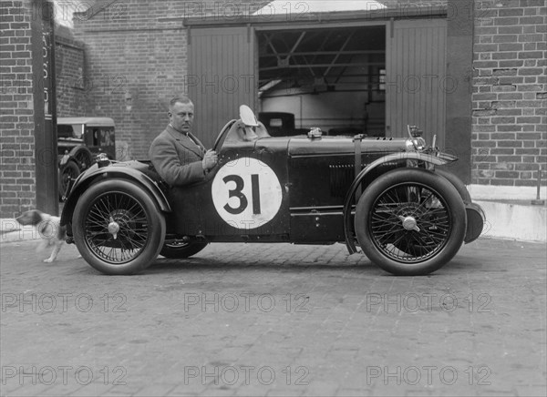 MG C type Midget of Cyril Paul at the RAC TT Race, Ards Circuit, Belfast, 1932. Artist: Bill Brunell.