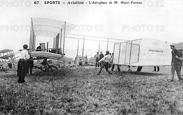 Farman biplane No 1, c1912. Artist: Unknown