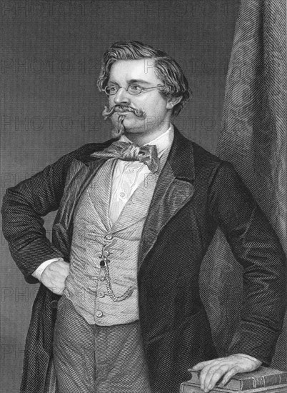 August Wilhelm Hofmann, German organic chemist, 1854-1860. Artist: Unknown