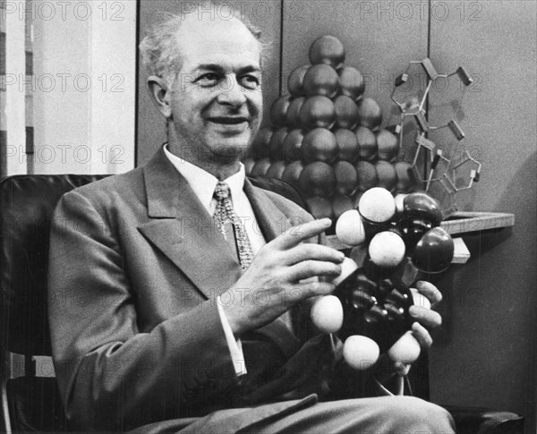 Linus Pauling, American chemist, c1954. Artist: Unknown