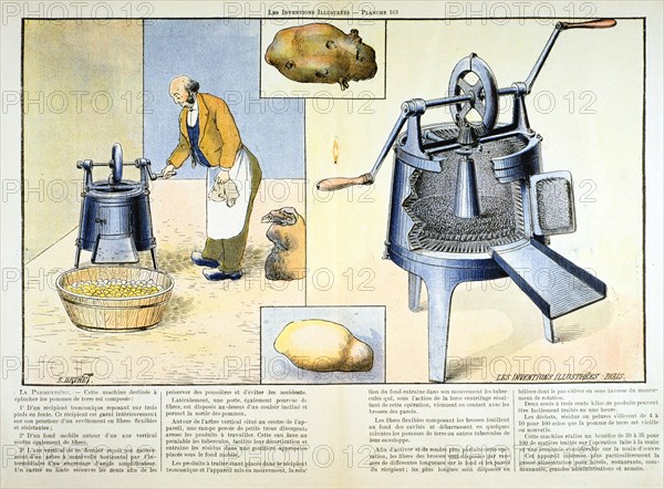 Potato peeler, 1899. Artist: Unknown