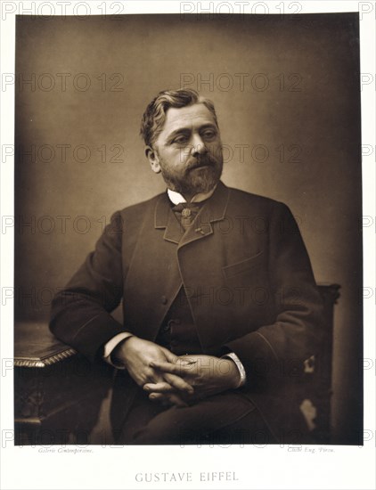 Gustave Eiffel, French engineer, 1880. Artist: Eugene Pirou