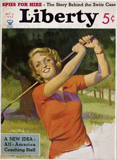 Cover of Liberty magazine, 6th October 1934. Artist: Unknown