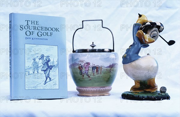 The Sourcebook of Golf, ornamental ware, Donald Duck figure, 1930-81. Artist: Unknown