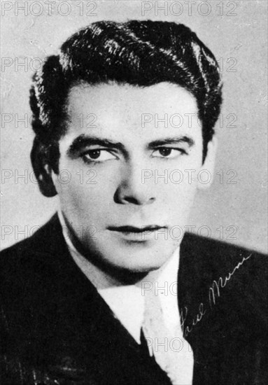 Paul Muni (1895-1967), American actor. Artist: Unknown