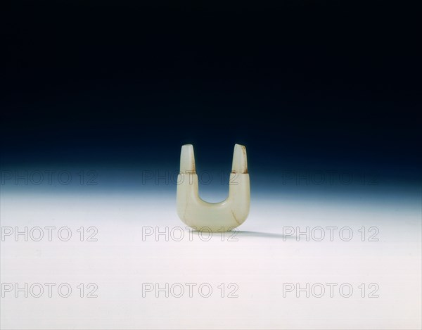 Jade nose plug, Han dynasty, China, 206 BC-220 AD. Artist: Unknown