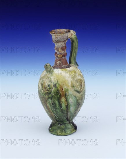 Miniature Tang style sancai ewer, modern fake, c1920-1950. Artist: Unknown