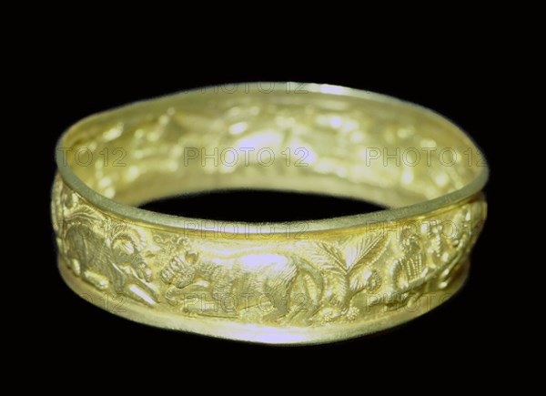 Bracelet from the Hoxne hoard, Roman Britain, buried in the 5th century. Artist: Unknown