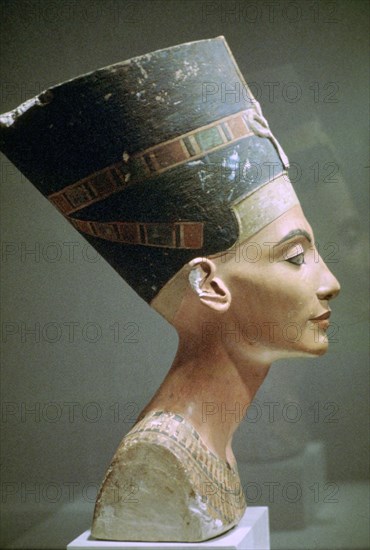 Head of Queen Nefertiti of Egypt. Artist: Unknown