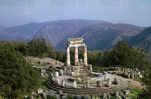 Tholos of Athena at Delphi, 4th century BC. Artist: Unknown