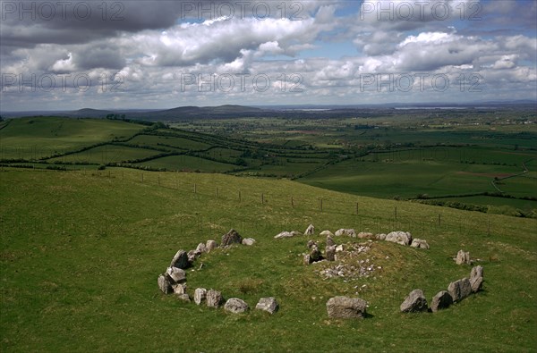 View Of Cairn S In The Loughcrew Hills. Artist: Unknown - Photo12 ...