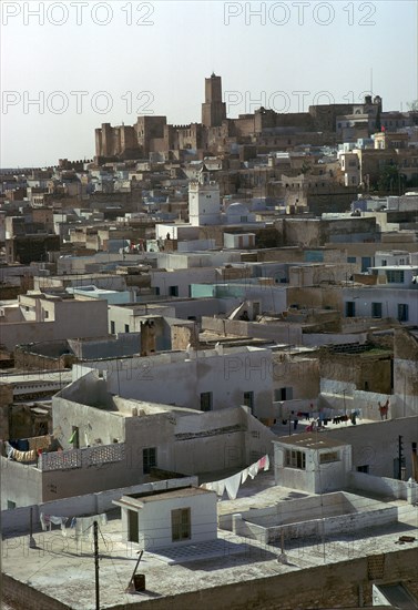 View from the watch-tower of the Ribat across Sousse. Artist: Unknown