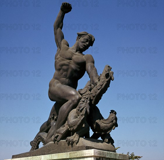 Detail of the Liberation monument in Budapest. Artist: Zsigmond Kisfaludi Strobl