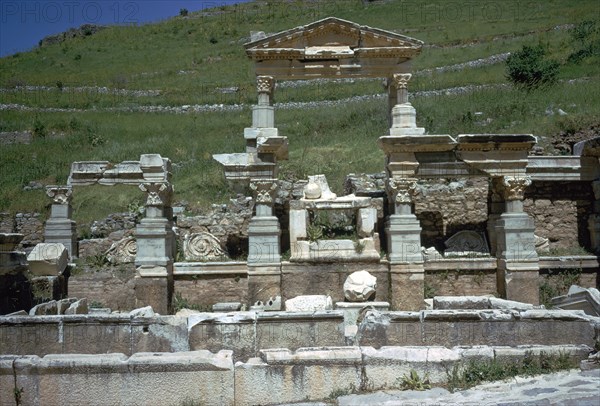 Fountain of Trajan in Ephesus, 2nd century. Artist: Unknown