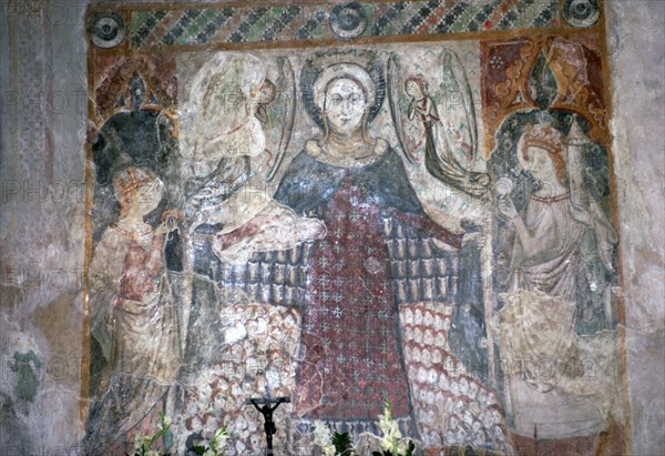 Gothic wall painting in St James' church in Koszeg, Hungary, 15th century. Artist: Unknown