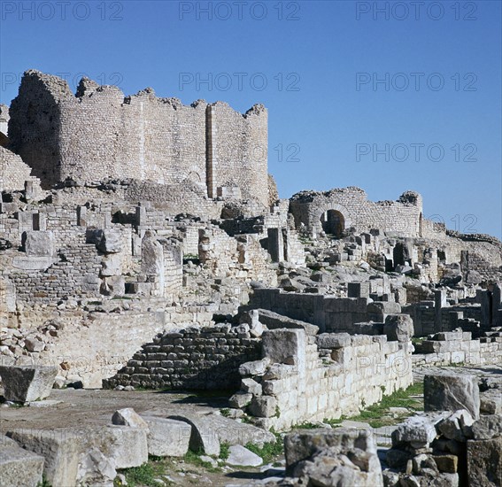 Ruins of the Roman city of Thugga, 3rd century. Artist: Unknown