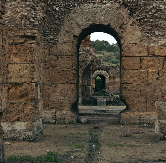 Remains of the baths of Antoninus Pius in Carthage, 2nd century. Artist: Unknown