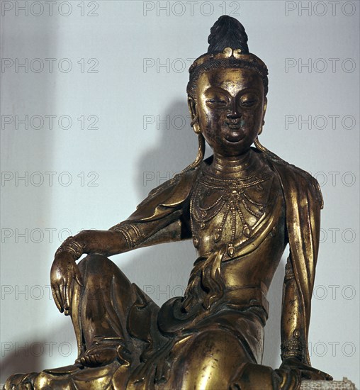 Chinese statuette of the Bodhisattva Kuan-yin, 12th century. Artist: Unknown