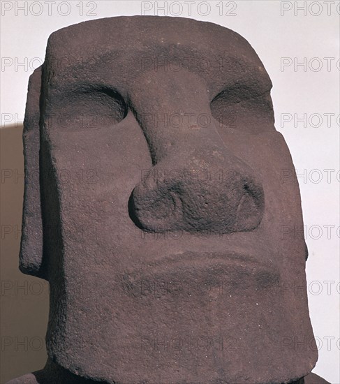 Hoa Hakananai'a, from Orongo, Easter Island (Rapa Nui), Polynesia, c1000. Artist: Unknown