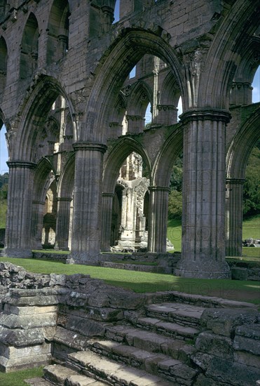 Rievaulx Abbey, 12th century. Artist: Unknown