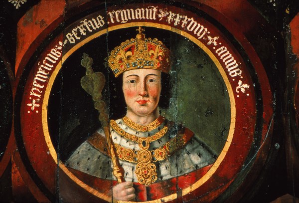 Painting of King Henry VI of England (1422-1461) at Chichester Cathedral, England, 20th century. Artist: CM Dixon.
