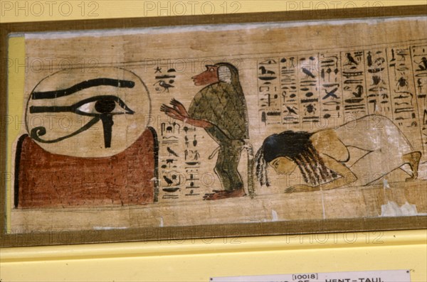 Detail of Papyrus of Hent-Taul, Egypt, 21st Dynasty, c1069 BC - 945 BC Artist: Unknown.