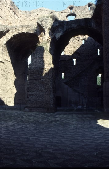 Baths of Caracalla, Rome, c20th century. Artist: CM Dixon.