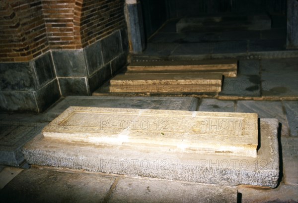 Tomb of Timur (Tamburlaine), Mausoleum of Gur-e-Amir (built 1404), Samarkand, c20th century. Artists: CM Dixon, Unknown.