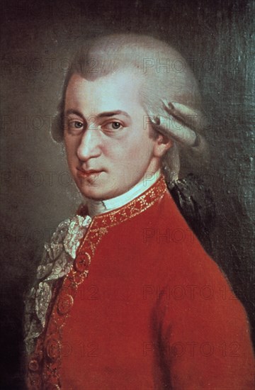 Wolfgang Amadeus Mozart, Austrian composer, c1780.  Artist: Johann Nepomuk Della Croce