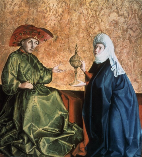 'King Solomon and the Queen of Sheba', 1435. Artist: Conrad Witz