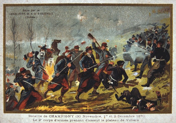 Battle of Champigny, Franco-Prussian war, 30th November-2nd December 1870. Artist: Unknown