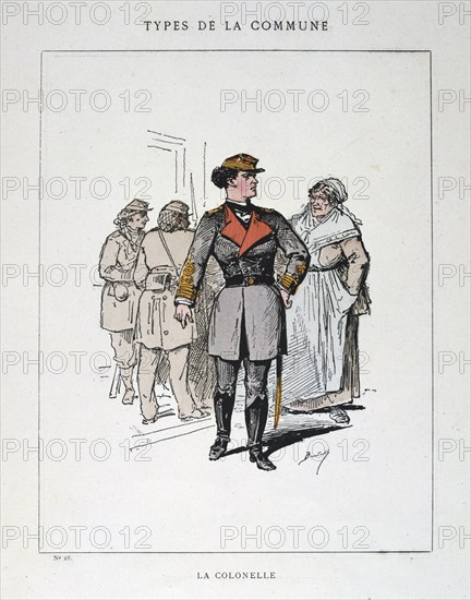 'La Colonelle', Paris Commune, 1871.  Artist: Anon