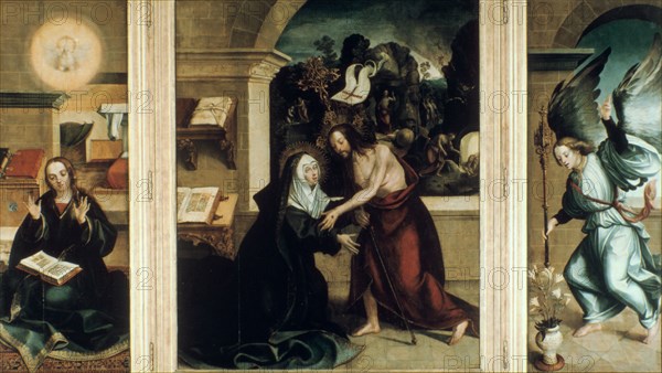 Appearance of Christ to the Virgin, 1531.  Artist: Garcia Fernandes