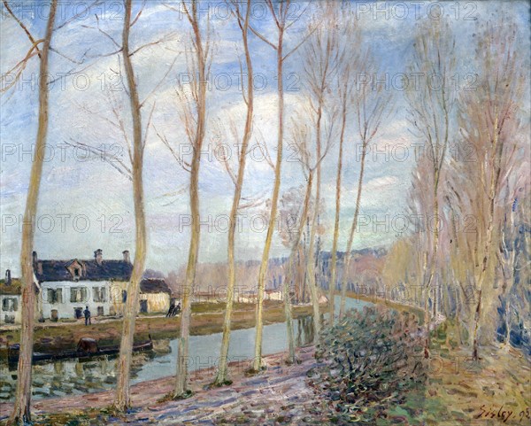 'The Loing Canal', 1892. Artist: Alfred Sisley