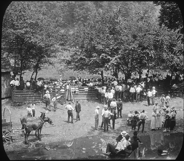 Religious meeting, Appalachia, USA, c1917. Artist: Cecil Sharp