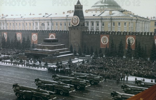 Military review, Red Square, Moscow, 1971. Artist: Unknown